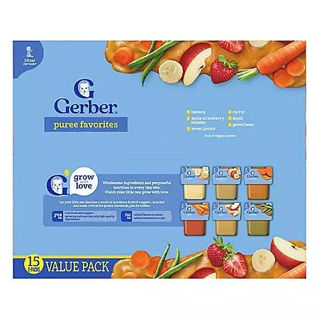 Gerber Gerber 2nd Foods Fruit & Veggie Variety Pack, 4 oz., 30 ct. 4