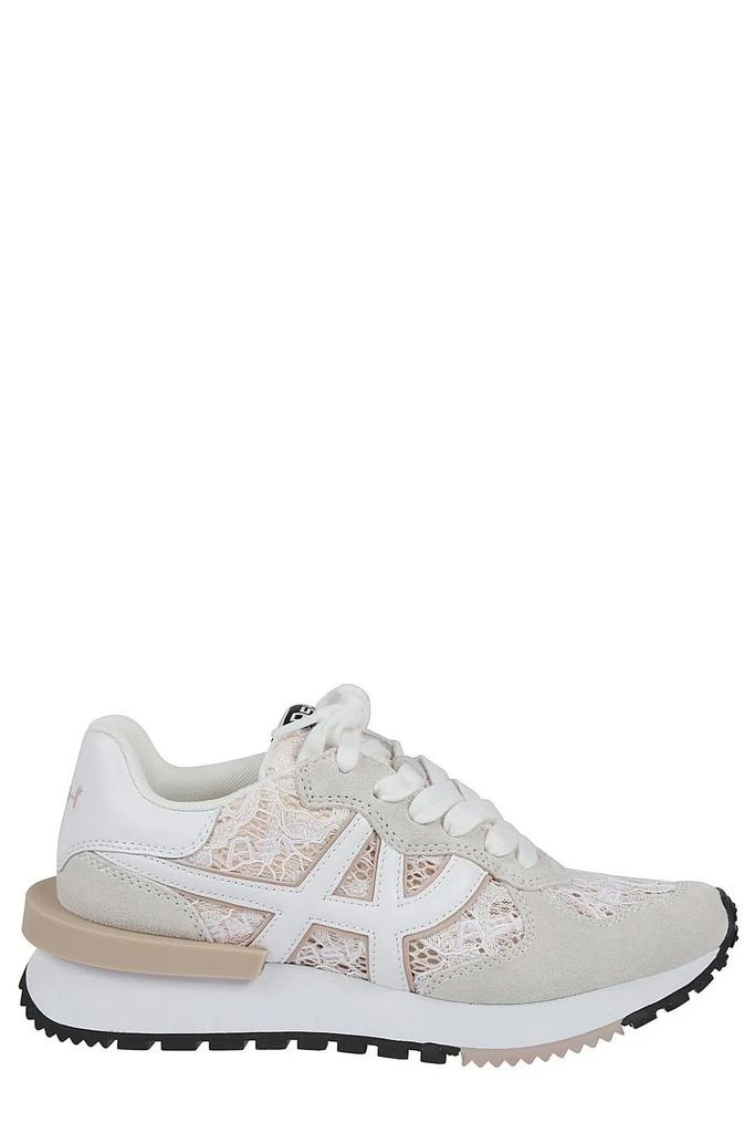 Ash Ash Almond Toe Lace-Up Sneakers 1