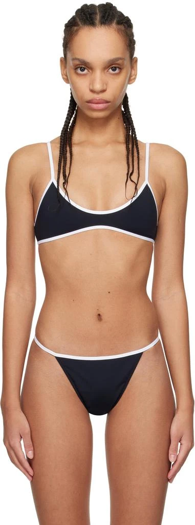 Tropic of C Black & White Sculpting Rio Bikini Top 1
