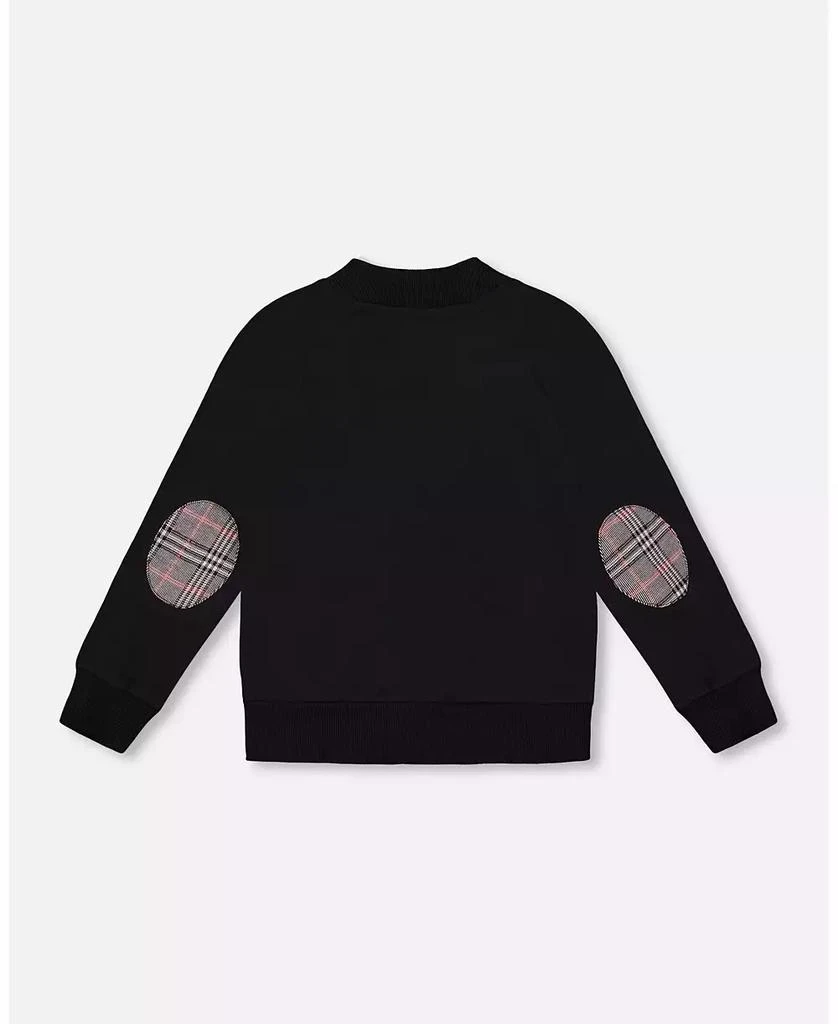 Deux par Deux Baby Boy Bi-Material Zip Front Jacket Gray and Black Plaid - Baby 3