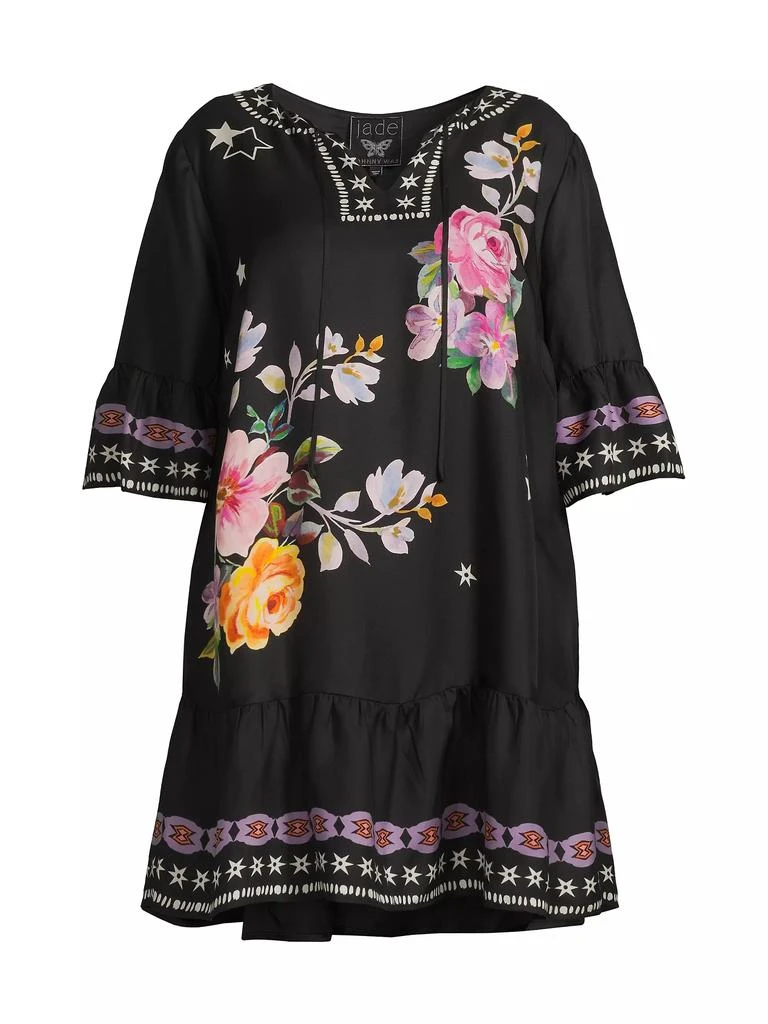 Johnny Was Plus Hailee Floral Peasant Dress 1