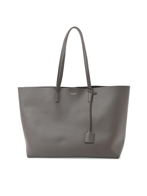 Saint Laurent Logo Leather Tote