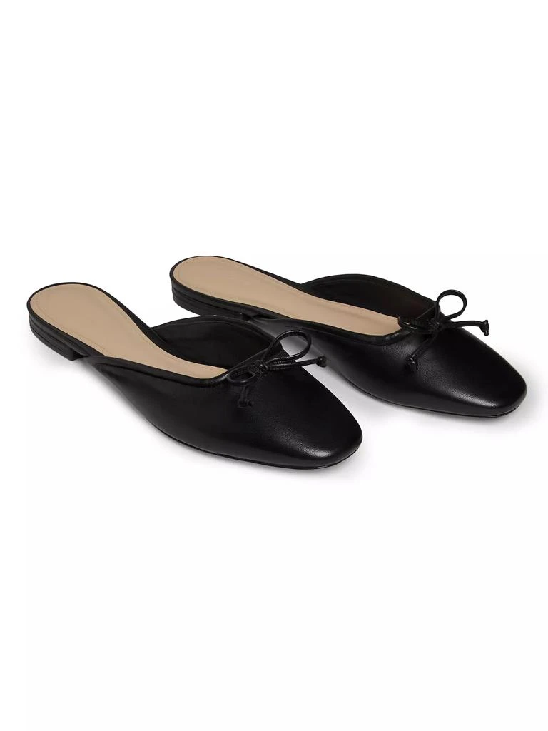 22élevé Bow-Embellished Leather Ballet Mules 2