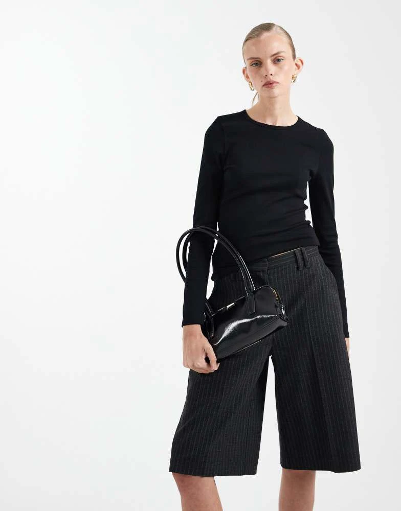 ASOS ASOS DESIGN long sleeve top in black