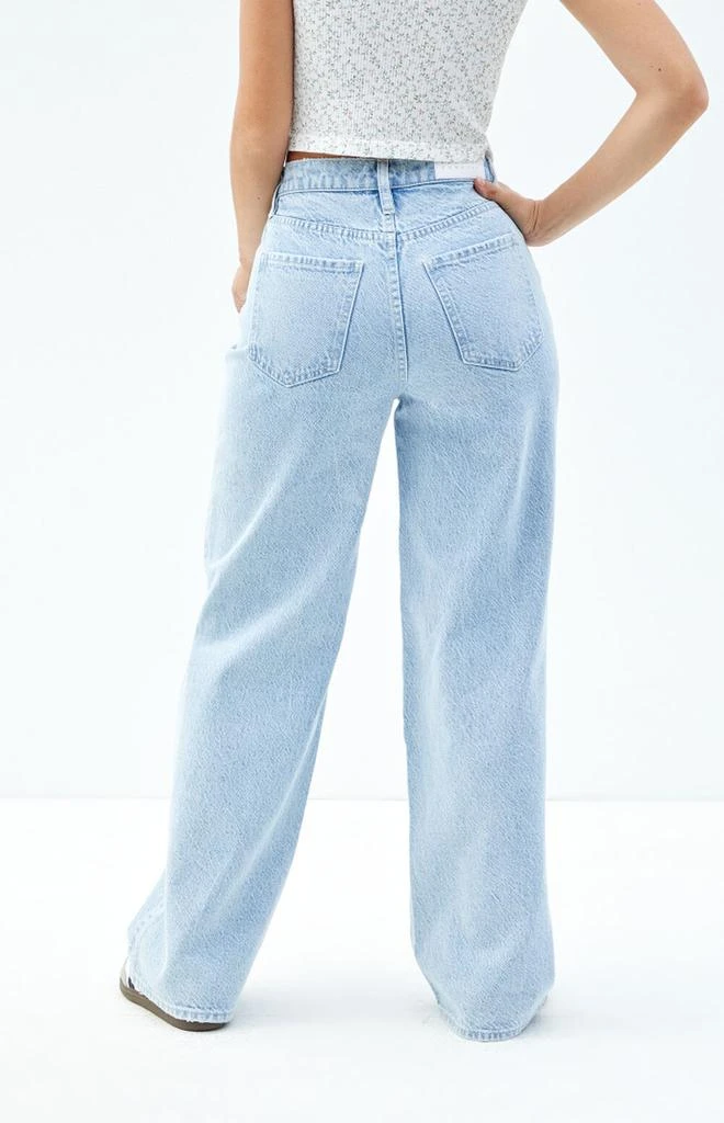 PacSun Cali Light Indigo Ripped Baggy Boyfriend Jeans 4