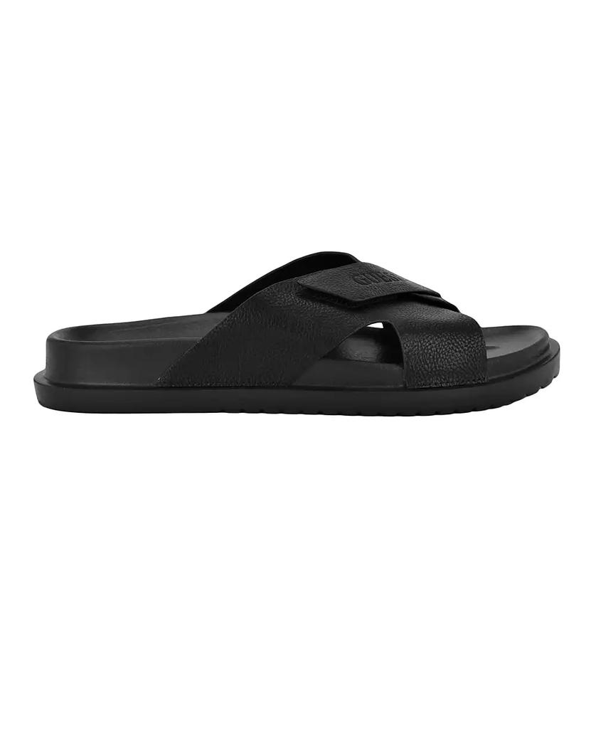 GUESS Men's Vaton Strap Detail Slip On Sandals