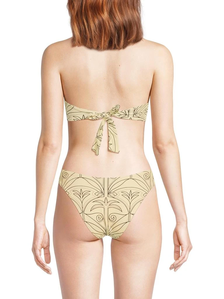 WeWoreWhat Printed Ruched Bikini Top 2