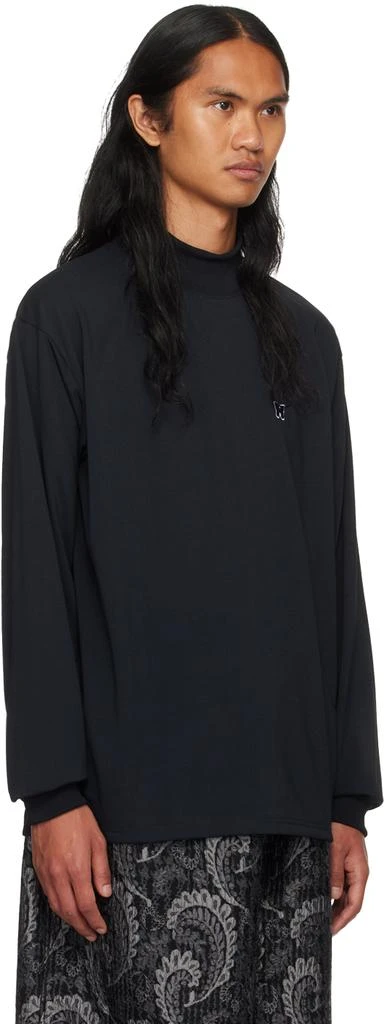 Needles Black Embroidered Long Sleeve T-Shirt 2