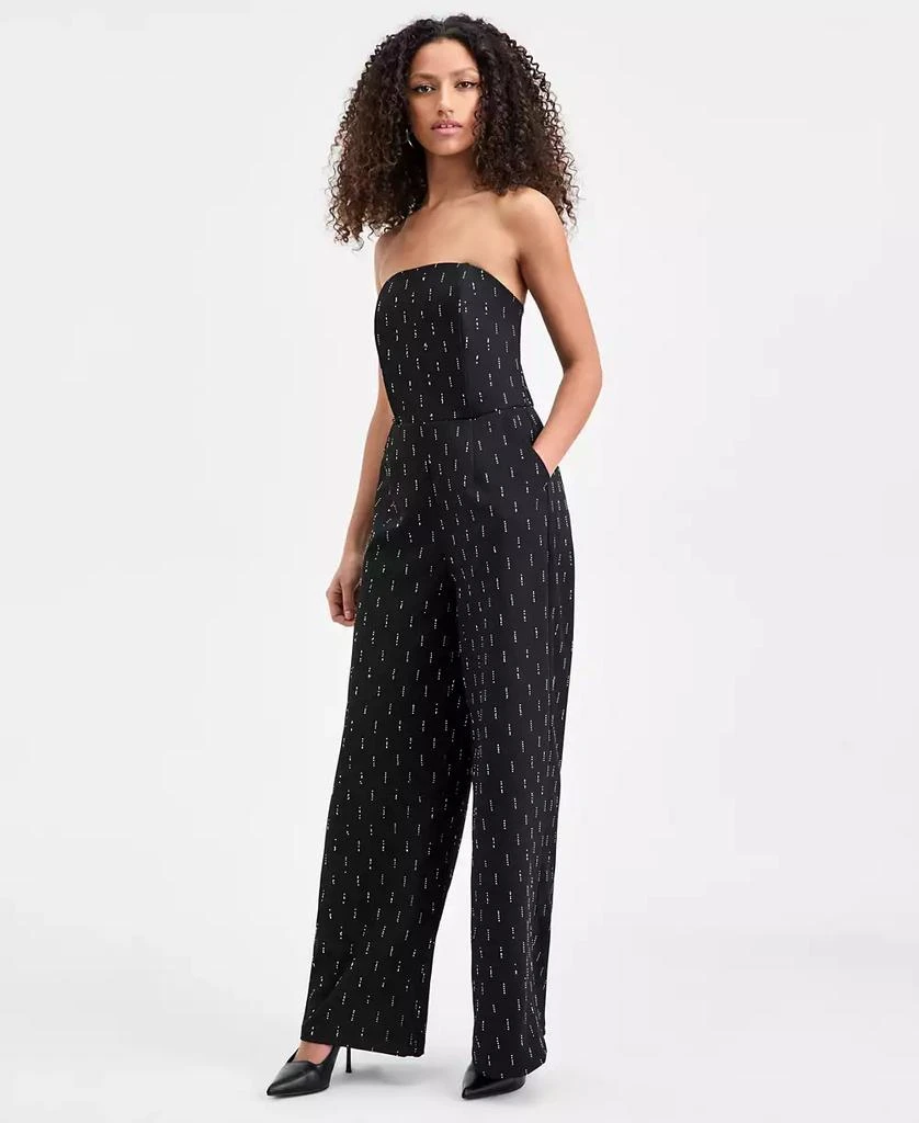 Bar III Women's Embellished Strapless Jumpsuit, Macy's Exclusive 1