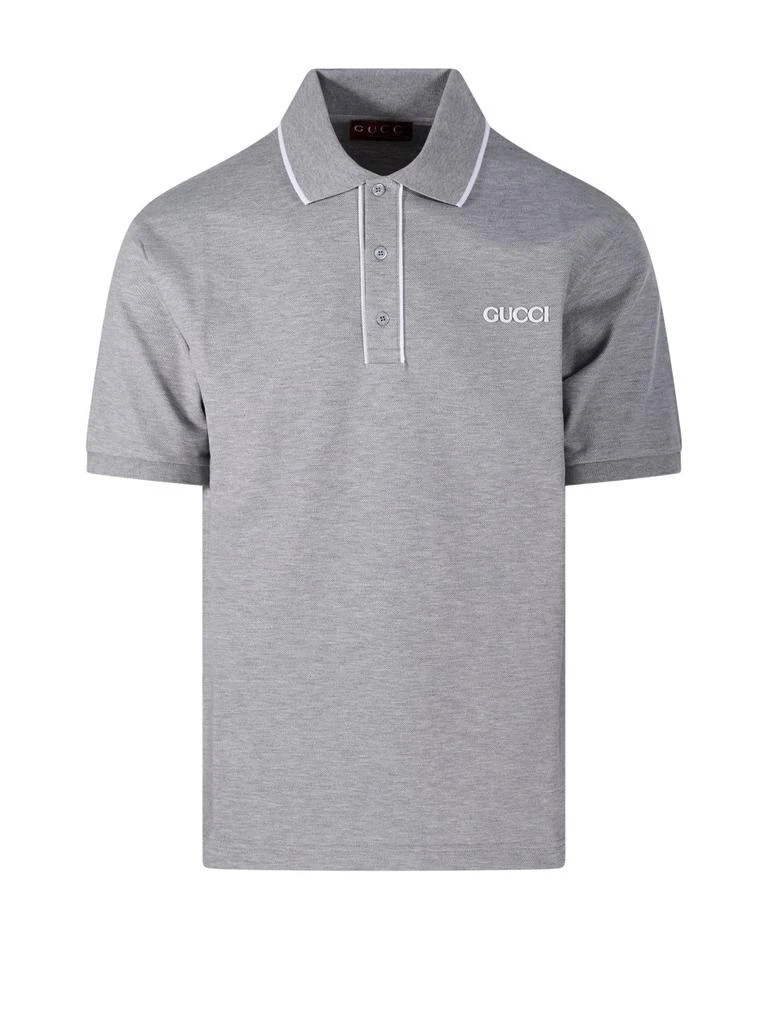 Gucci Gucci Logo Embroidered Short-Sleeve Polo Shirt 1