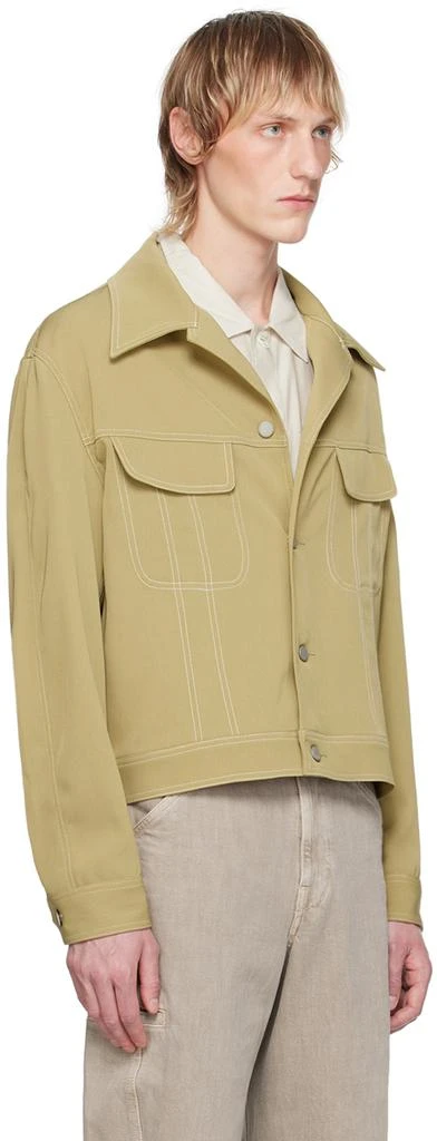 YOKE Beige Button Jacket 2