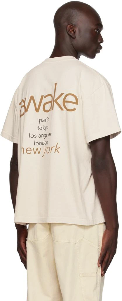 Awake NY Beige City T-Shirt 3