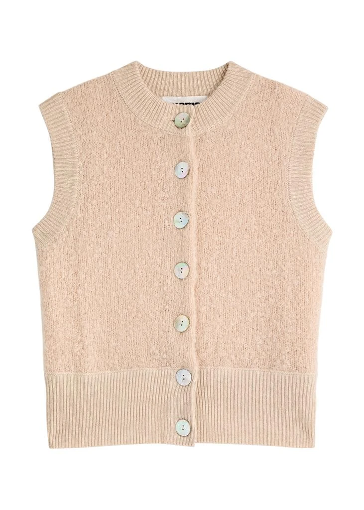 CRUSH CASHMERE Odi bouclé mohiar vest 1