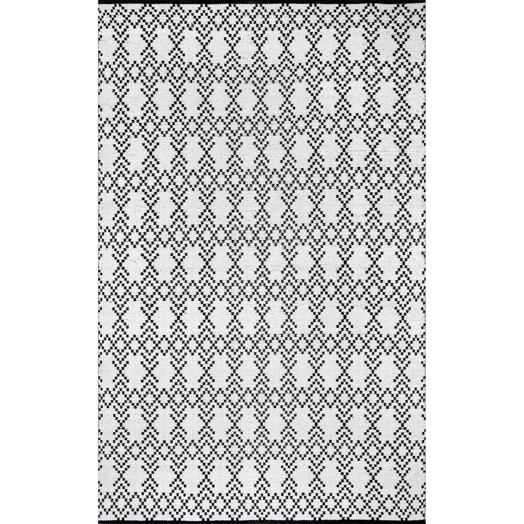 nuLOOM Skye Geometric Cotton Flatweave Area Rug