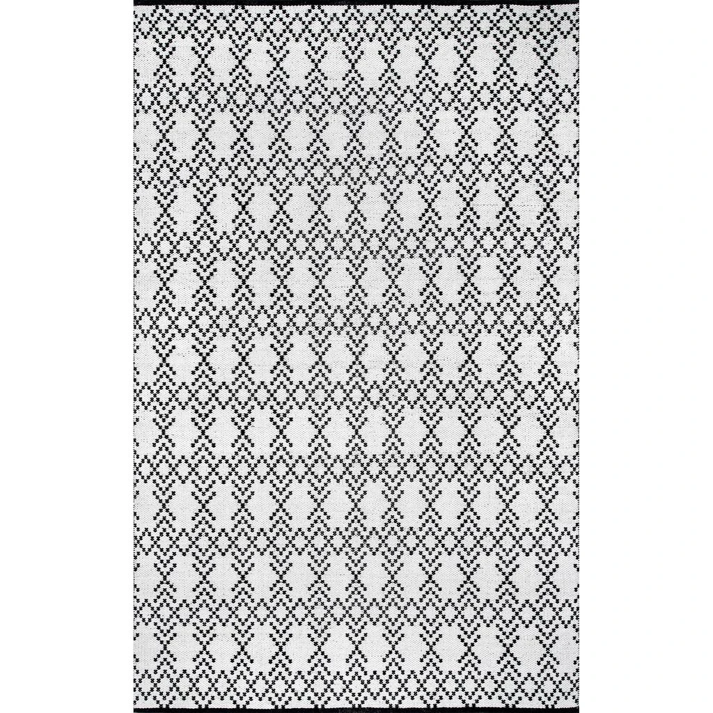 nuLOOM Skye Geometric Cotton Flatweave Area Rug 2
