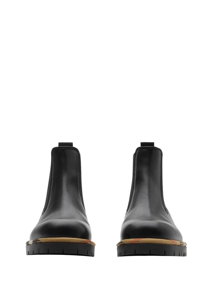 Burberry Leather gravel chelsea boots 4
