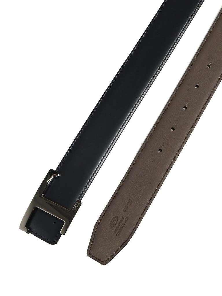 Tod's Tod's Reversible Logo Plaque Buckle Belt 3