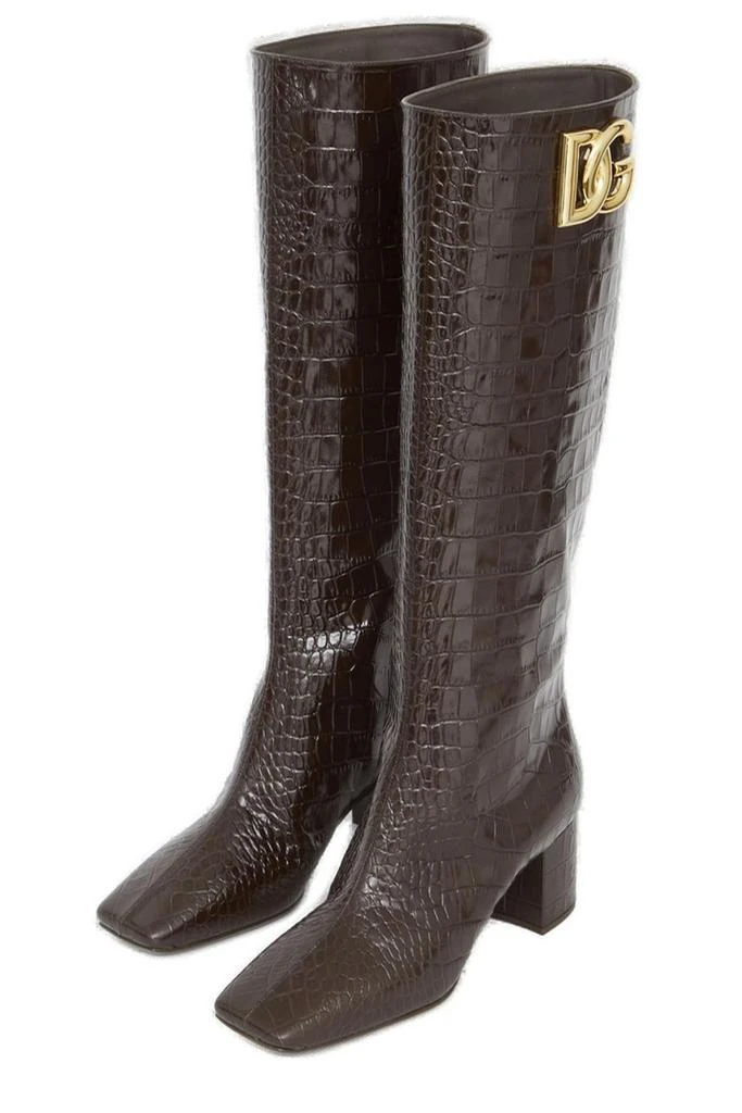 Dolce & Gabbana Dolce & Gabbana Jackie 60 Embossed Boots 3