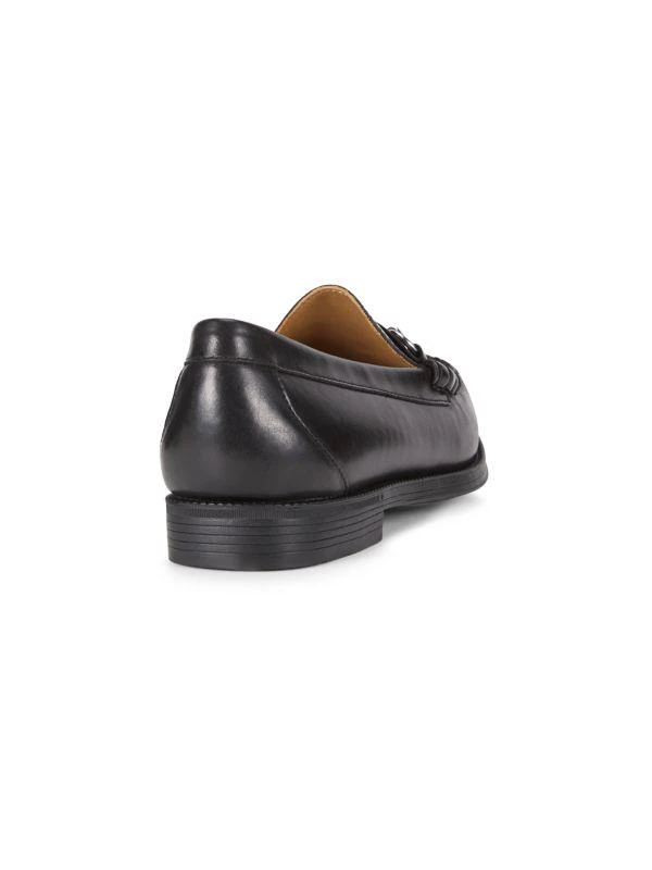 G.H. Bass Lincoln Moc Toe Leather Bit Loafers 3