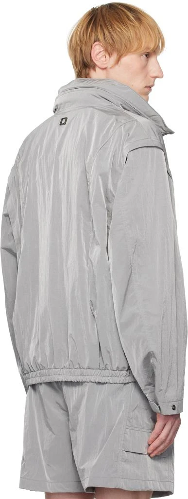 Wooyoungmi Gray Nylon Track Jacket 3