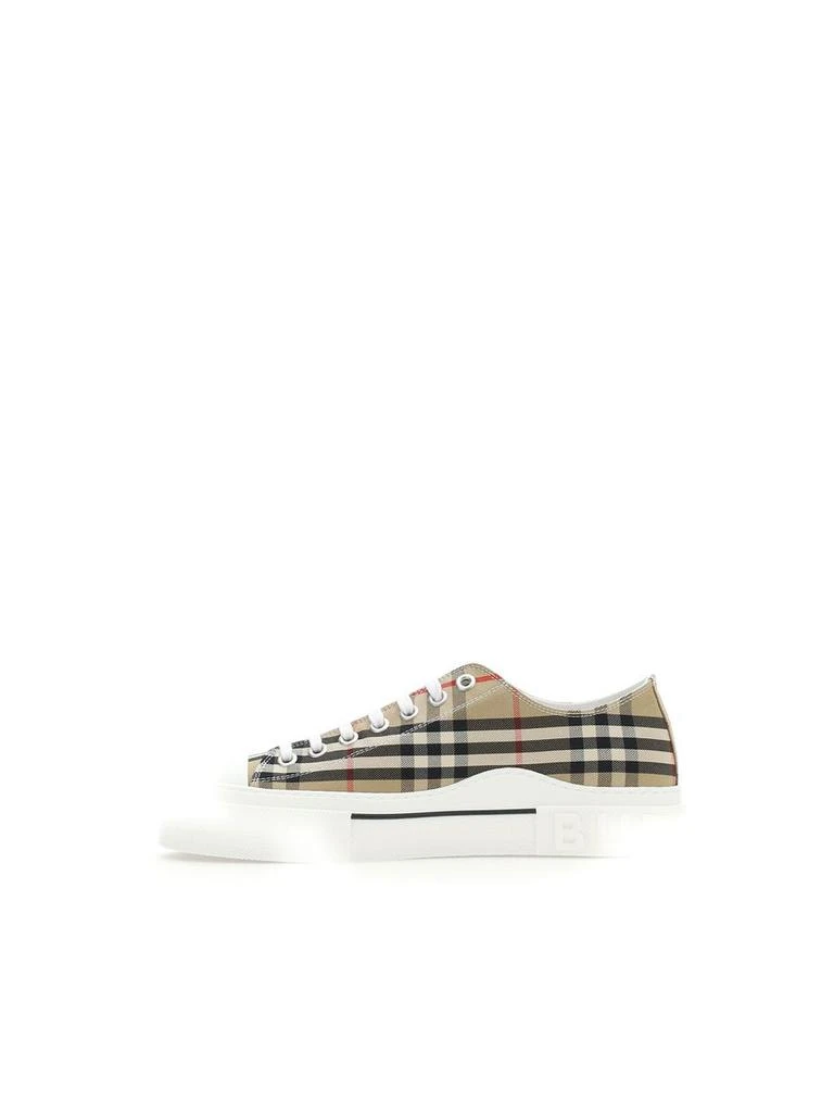 Burberry Burberry Checked Motif Canvas Sneakers 4
