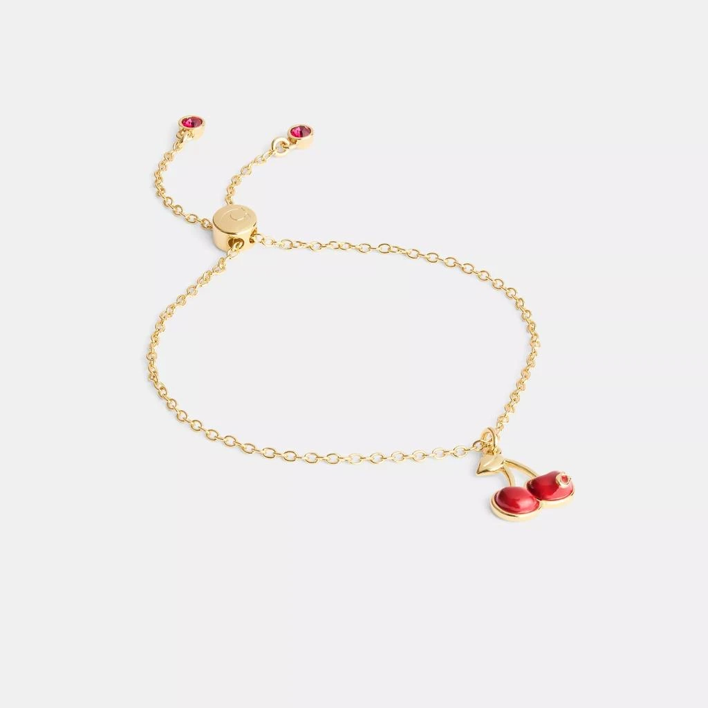Coach Cherry Charm Slider Bracelet 1