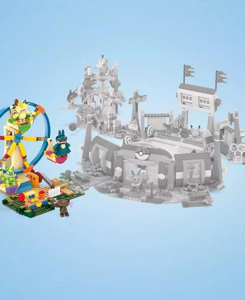 Pokemon MEGA Ferris Wheel Fun Building Toy Kit with 4 Action Figures, 393 Pieces 6