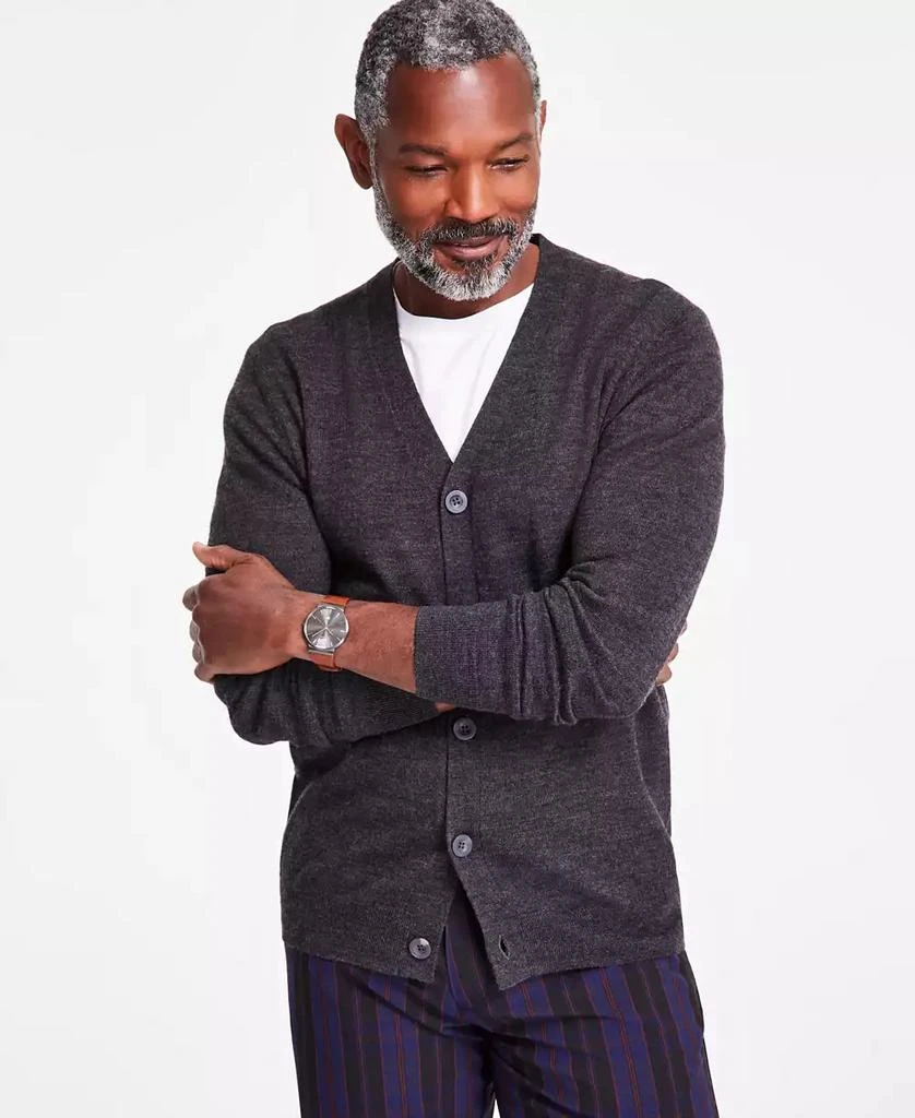 Club Room Men's V-Neck Button Long-Sleeve Cardigan, Exclusively at Macy's 1