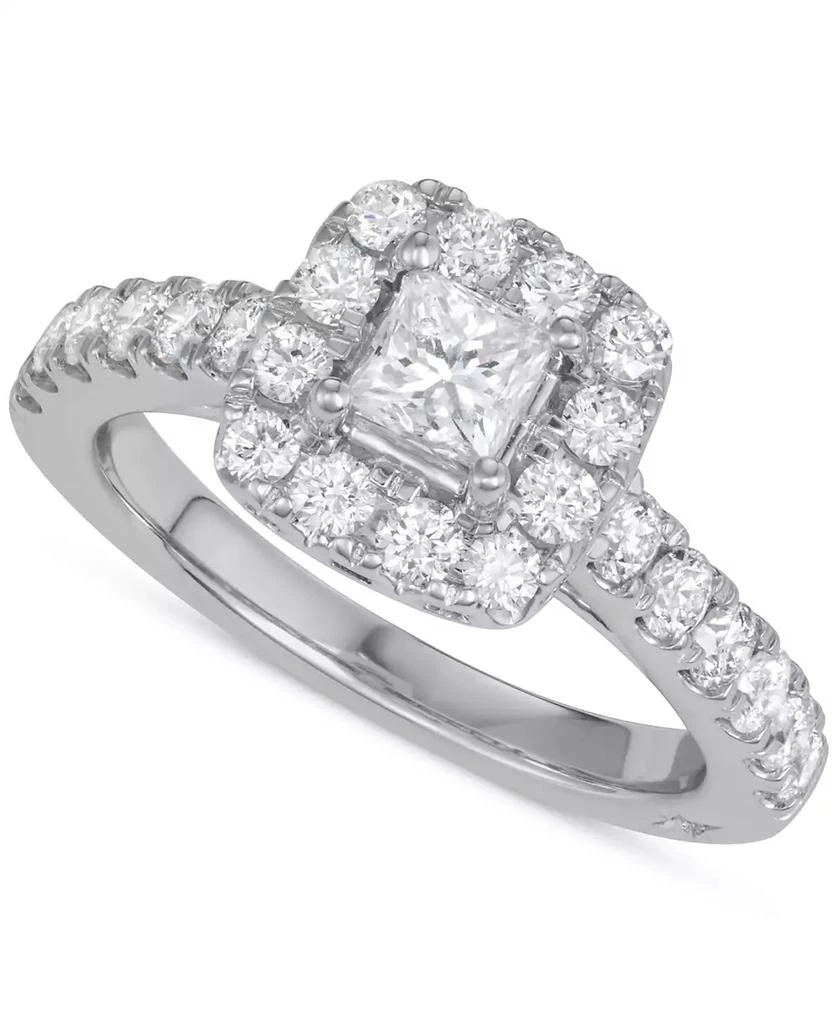 Macy
s Diamond Princess Halo Bridal Set (2 ct. t.w.) in 18k White Gold 5