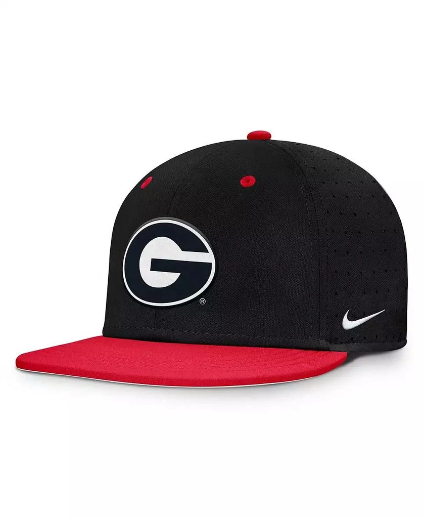 NIKE Men's Black Georgia Bulldogs On-Field Dugout True Performance Fitted Hat 1