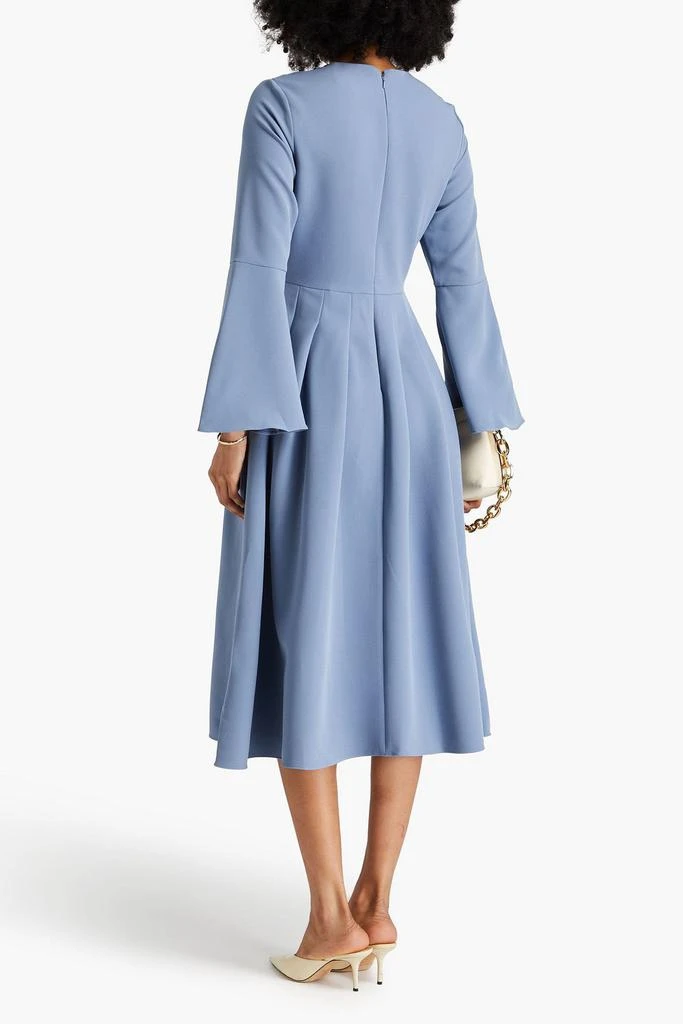 MIKAEL AGHAL Pleated crepe midi dress 3