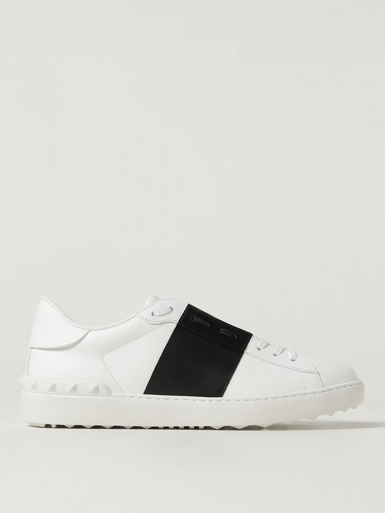 スニーカー Valentino Garavani Sneakers VALENTINO GARAVANI Open two-tone leather sneakers | NET-A-PORTER