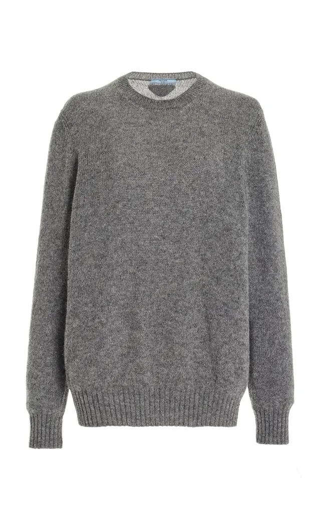 Prada Prada - Wool-Cashmere Sweater - Grey - IT 38 - Moda Operandi 1