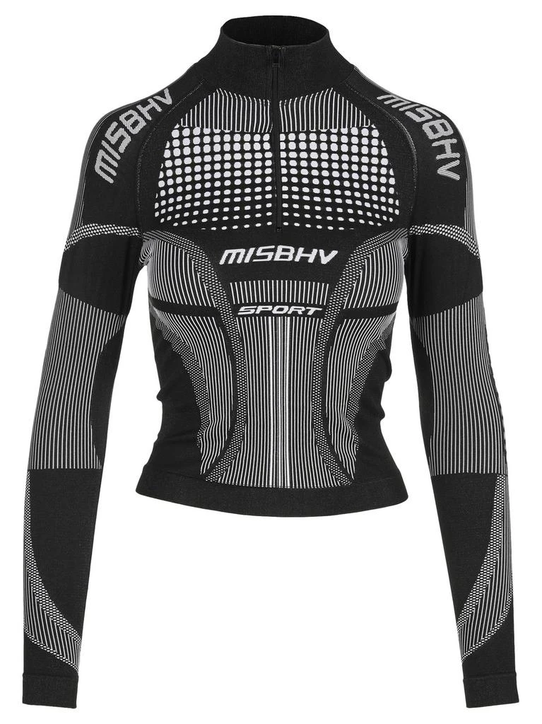 Misbhv Misbhv Logo Zip-Up Active Top 1