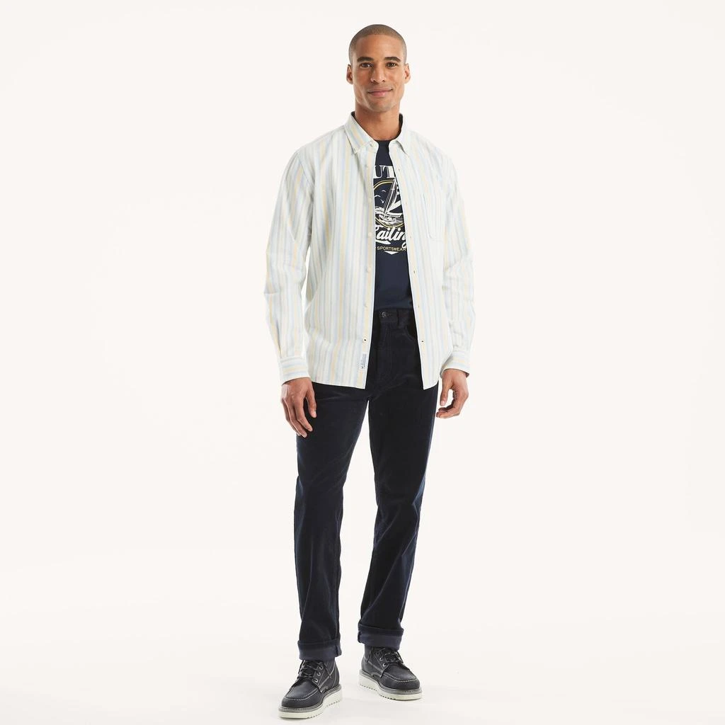 Nautica Mens Striped Oxford Shirt 3