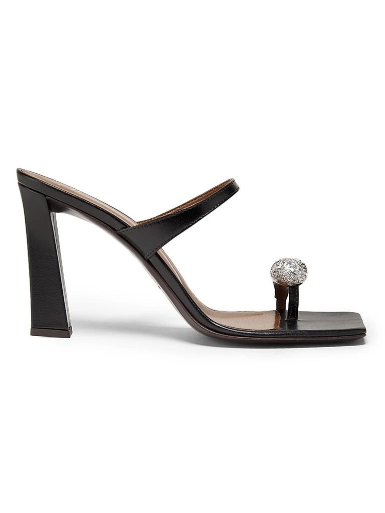Giuseppe Zanotti 30th Anniversary 90MM Leather Toe Ring Sandals 1