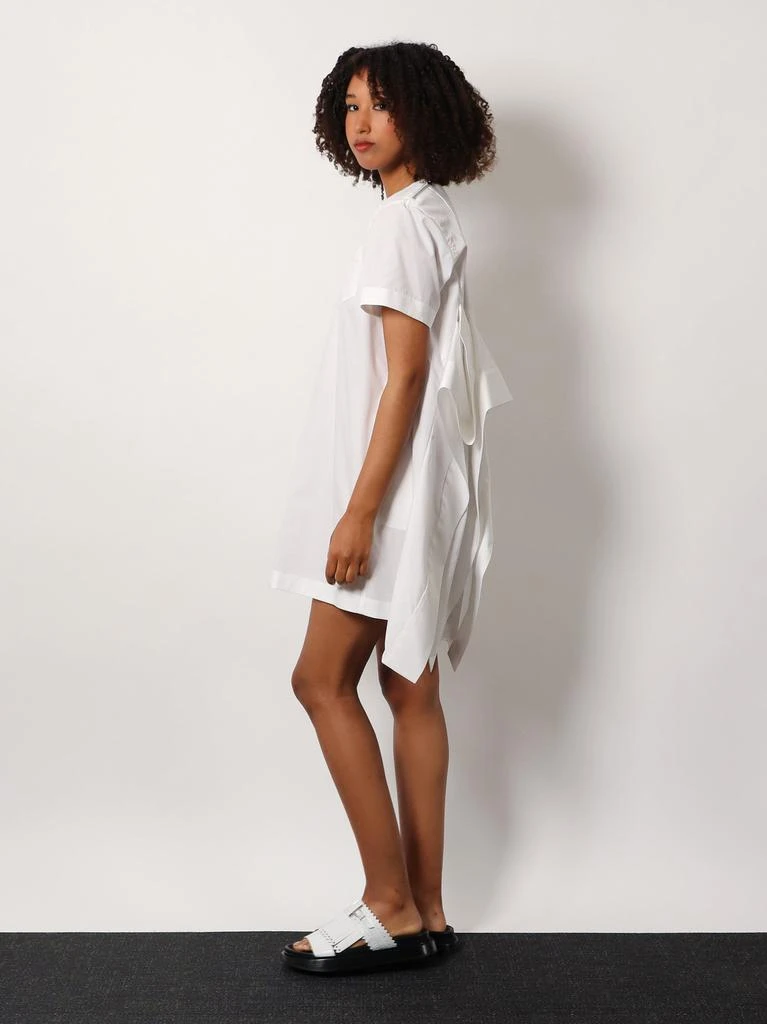 Sacai Dress with draped cotton inserts on the back 2