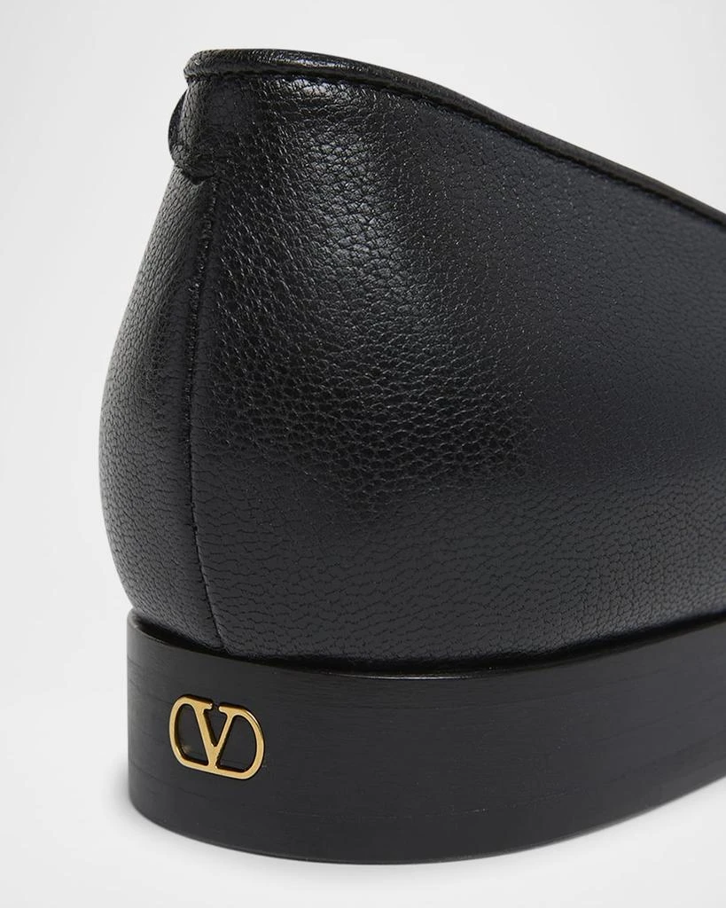 Valentino Men
s VLogo-Heel Leather Flats 6