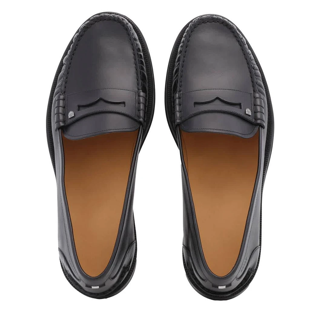Bally Men's Roody Black Calf Leather Moccasins 2