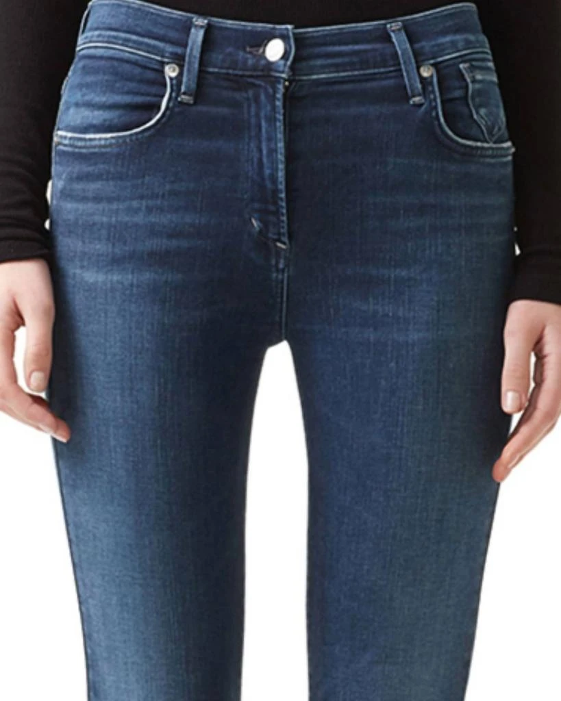 AGOLDE Sophie Claremont High Rise Skinny Crop Jeans In Blue 3