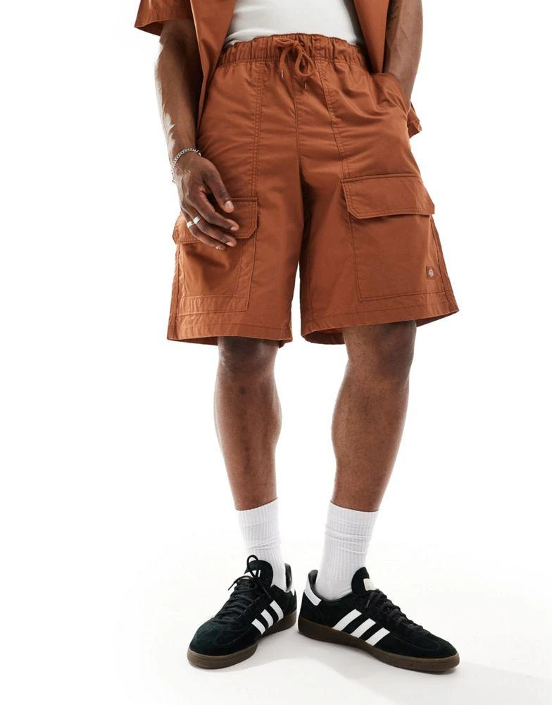 DICKIES Dickies fisherville shorts in brown tan 3
