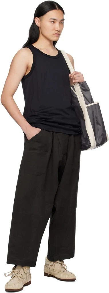 Nanamica Black Loopwheel COOLMAX Jersey Tank Top 4