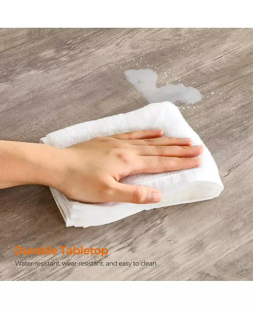 COZITO Litter Box Enclosure Cabinet with Divider, Barn-Style Doors, Hidden Cat Washroom Furniture, Indoor Use 8