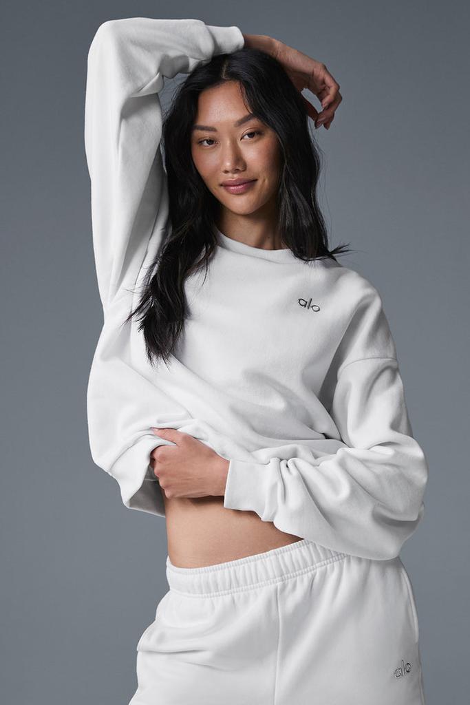 Alo Accolade Crew Neck Pullover - Anthracite