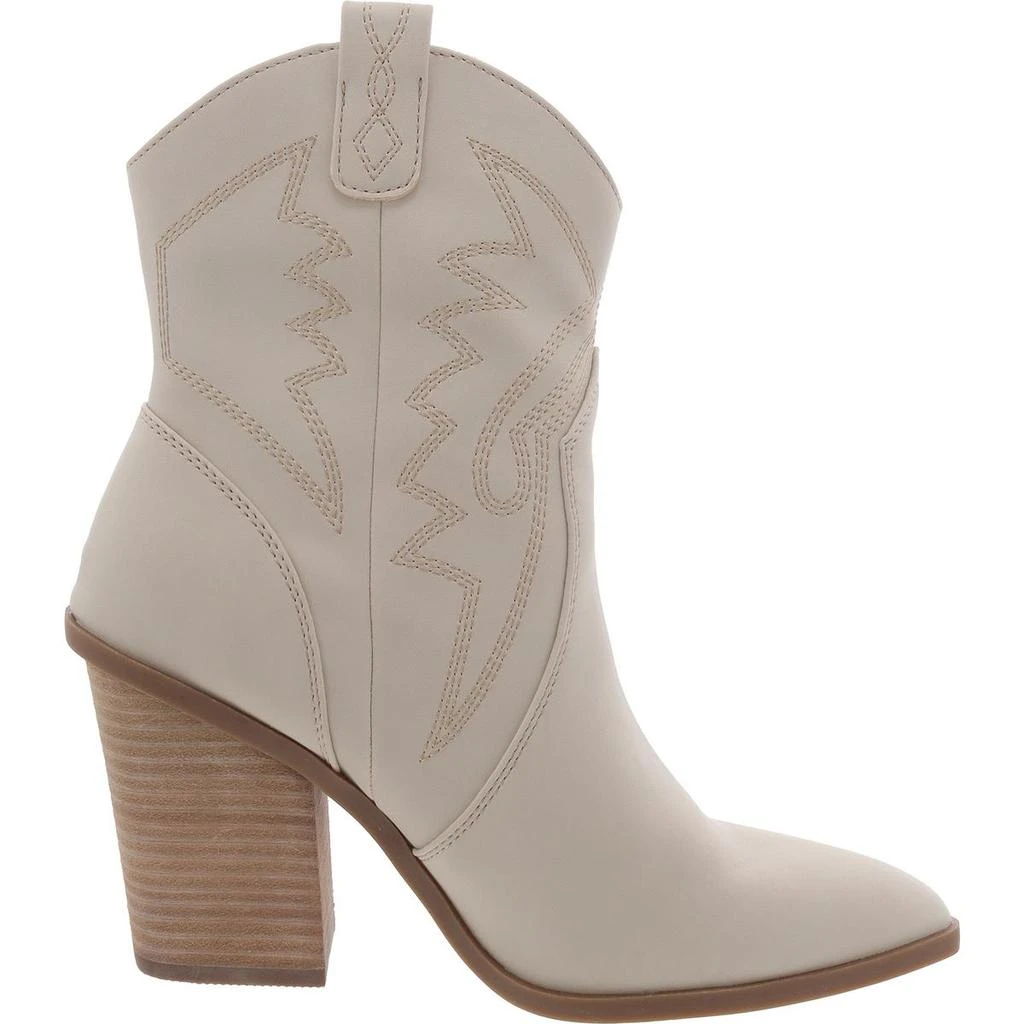 Dolce Vita Nakeeta Womens Faux Leather Embroidered Cowboy, Western Boots 2