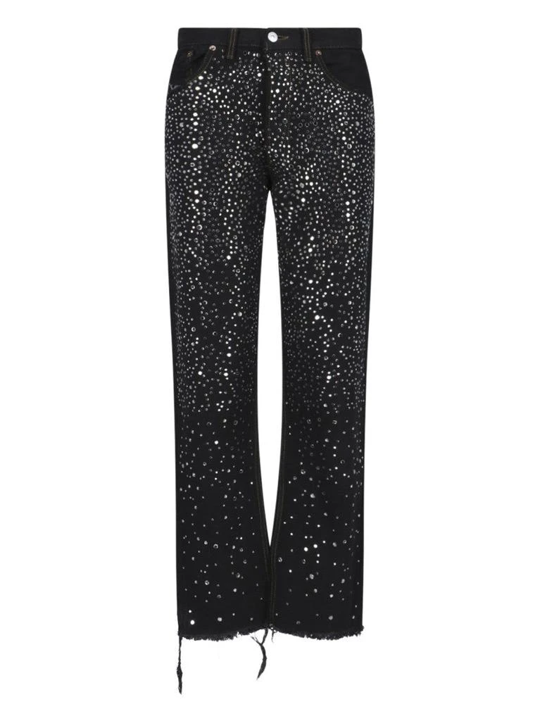 Rossano Prini Straight Jeans In Black Denim 1