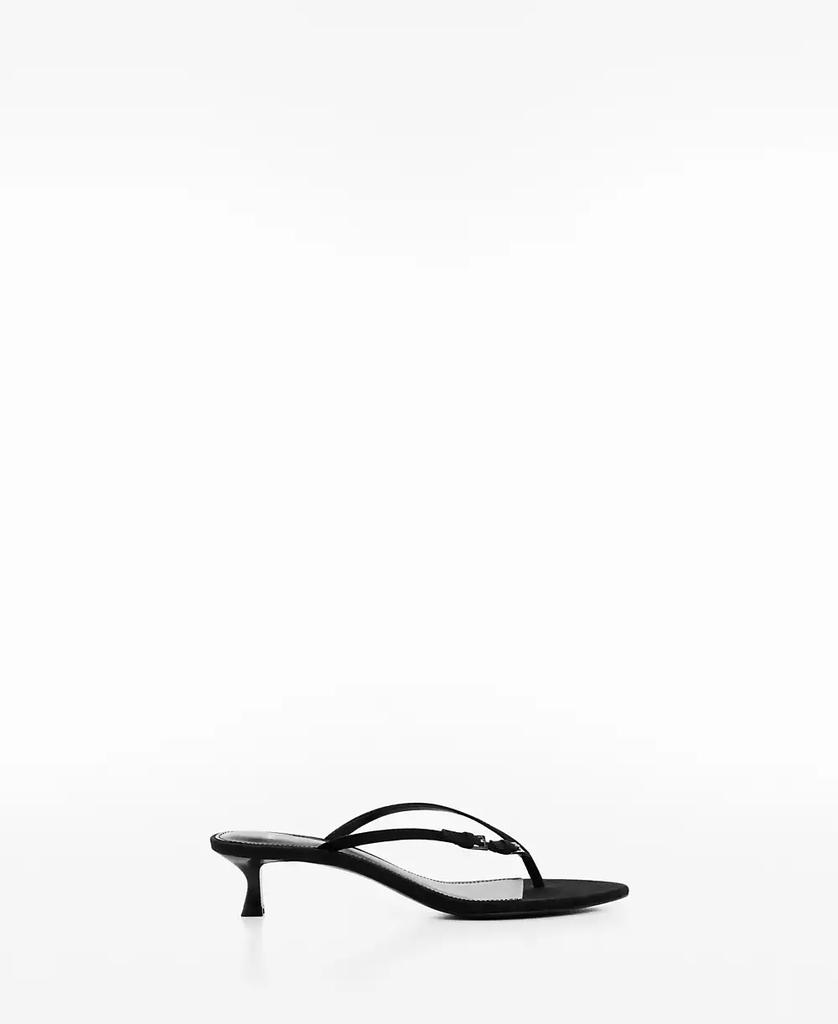 Mango Women's Buckle Detail Heeled Sandals