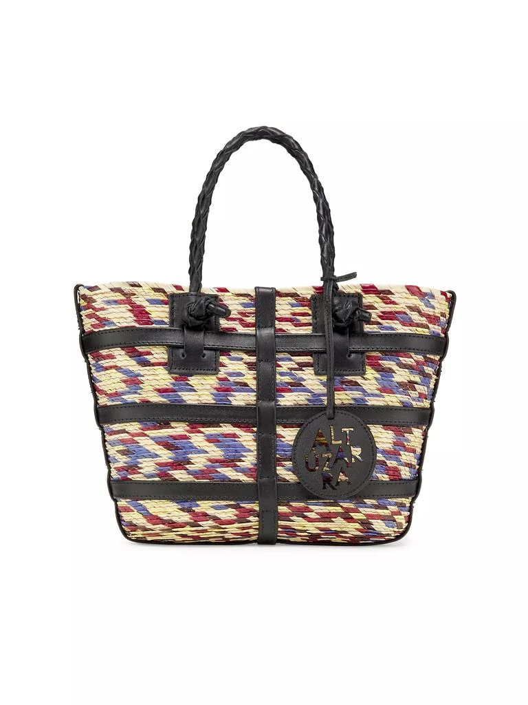 Altuzarra Watermill Raffia Mini Tote Bag 1