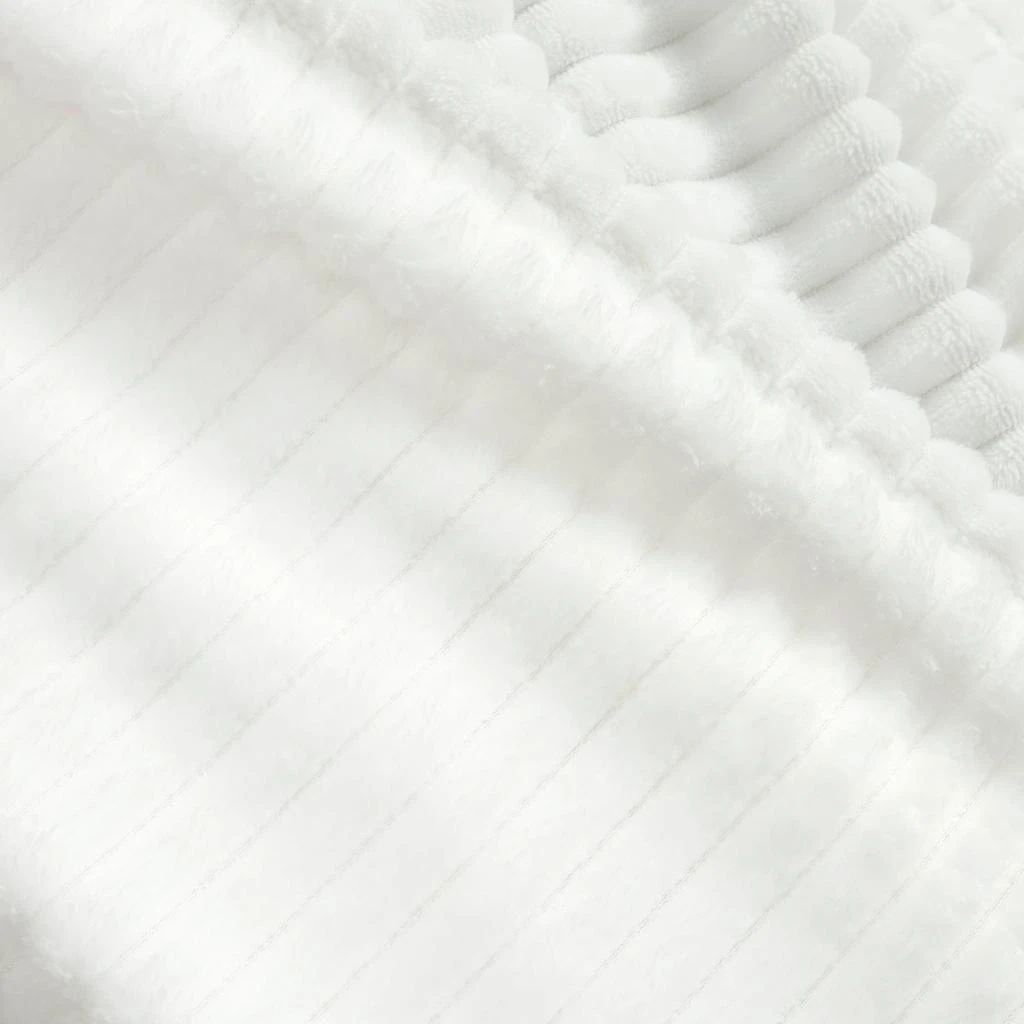 Lush Decor Super Cozy Ultra Soft Ribbed Faux Fur Oversized Blanket/Bedspread 2