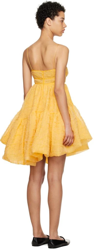 CECILIE BAHNSEN Yellow Demi Minidress 3